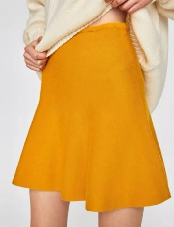 Fusta Zara, galben Galben