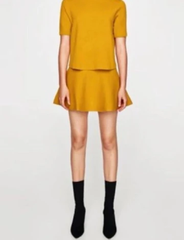 Fusta Zara, galben Galben