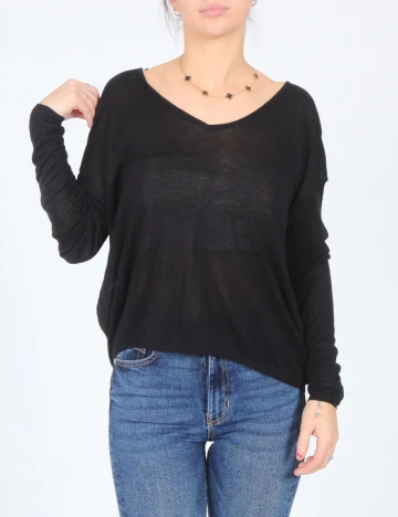 Bluza Bershka, negru Negru