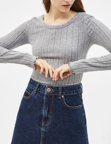 Bluza Bershka, gri Gri