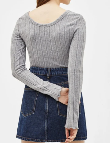 Bluza Bershka, gri Gri