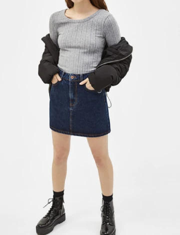 Bluza Bershka, gri Gri