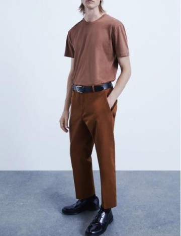 
						Pantaloni Zara, maro