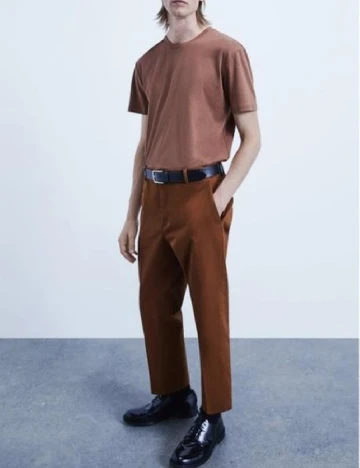 Pantaloni Zara, maro