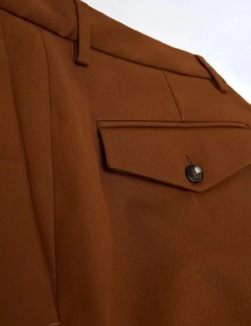 Pantaloni Zara, maro