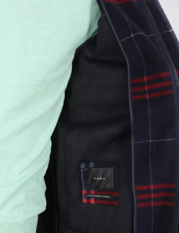 Palton oversize Zara, bleumarin Albastru