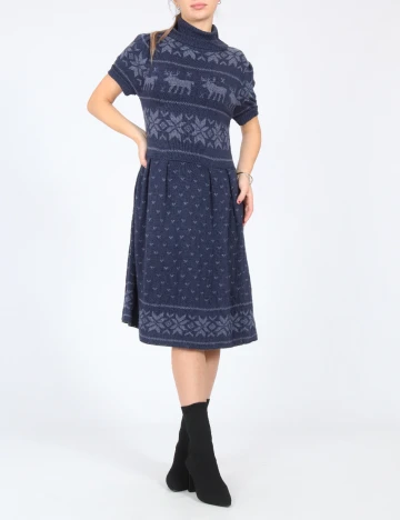 Rochie medie Zara, bleumarin Albastru