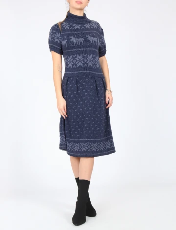 Rochie medie Zara, bleumarin Albastru