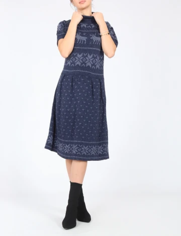 Rochie medie Zara, bleumarin Albastru