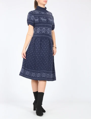 Rochie medie Zara, bleumarin Albastru