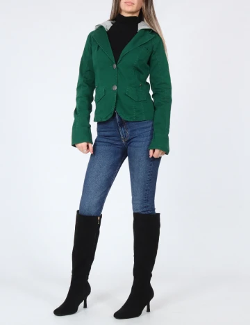 Jacheta Bershka, verde Verde