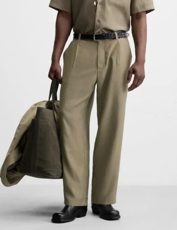 Pantaloni Zara, kaki