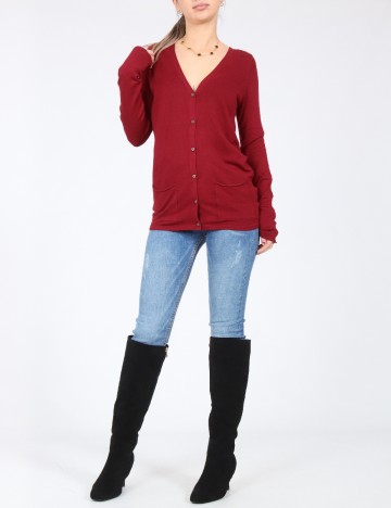 Cardigan Pull&Bear, rosu