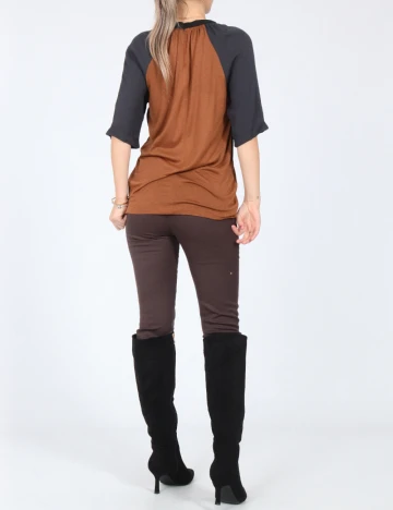 Bluza Zara, gri/maro