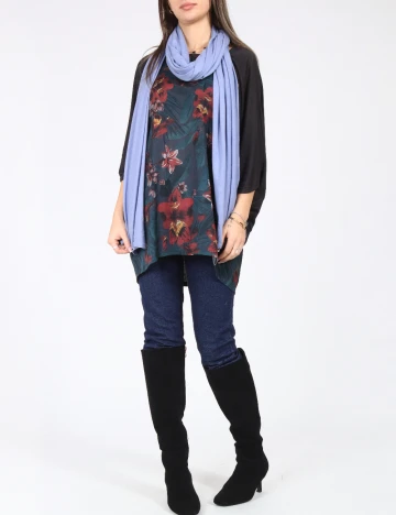 Esarfa Bershka, albastru