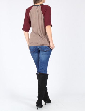 Bluza Zara, maro/visiniu