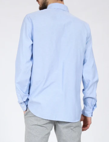 Camasa Bershka, albastru Albastru