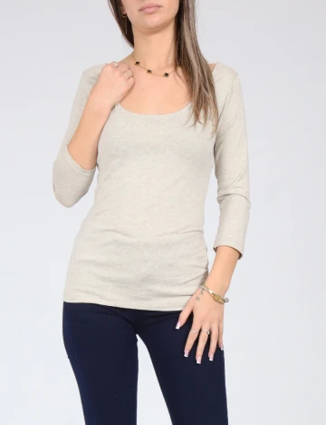 Bluza Bershka, gri deschis