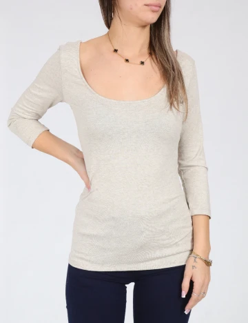 Bluza Bershka, gri deschis