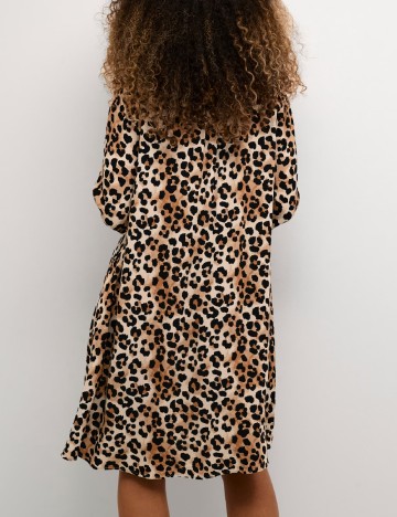 Rochie medie Culture, animal print