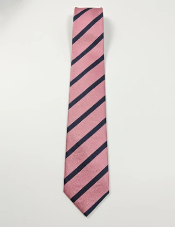 Cravata Zara, roz/bleumarin