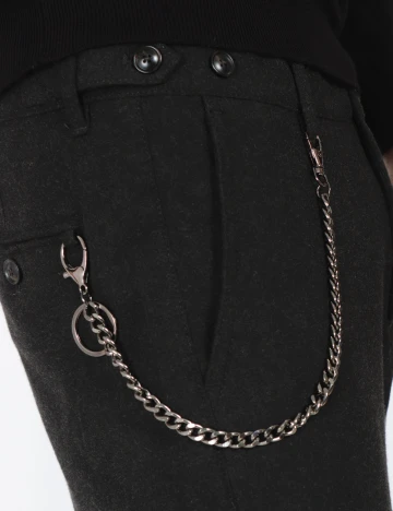 Pantaloni Zara, gri inchis Gri