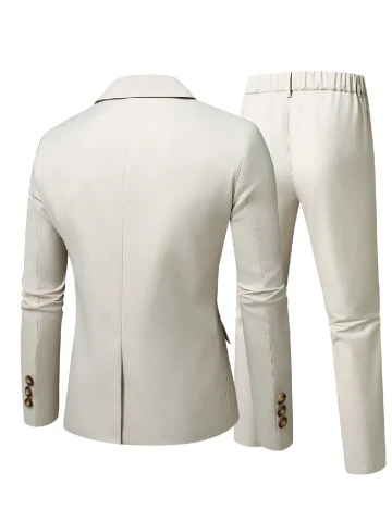 Costum SHEIN Plus Size Men, bej