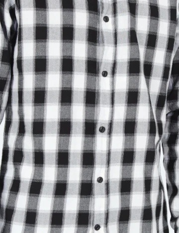 Camasa Pull&Bear, alb/negru