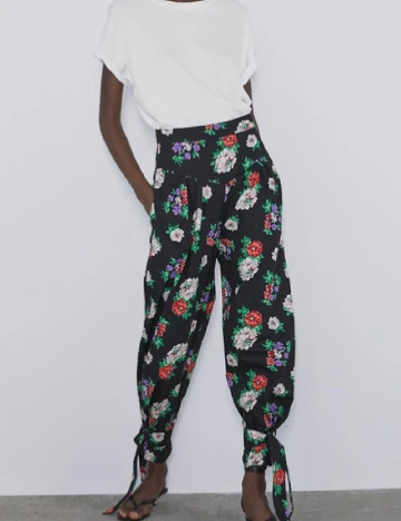 Pantaloni Zara, floral print