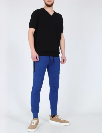 Pantaloni Pull&Bear, albastru Albastru