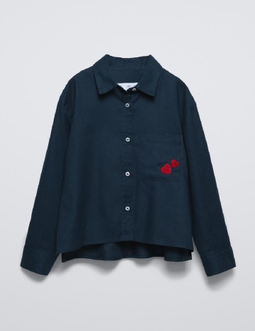 
						Camasa Zara, bleumarin