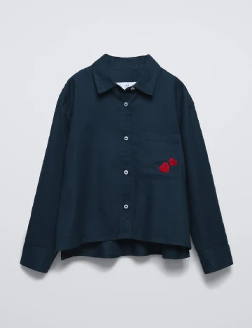 Camasa Zara, bleumarin