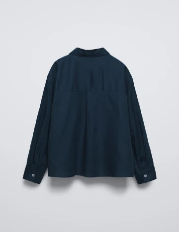 Camasa Zara, bleumarin