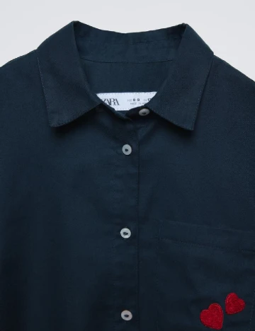 Camasa Zara, bleumarin