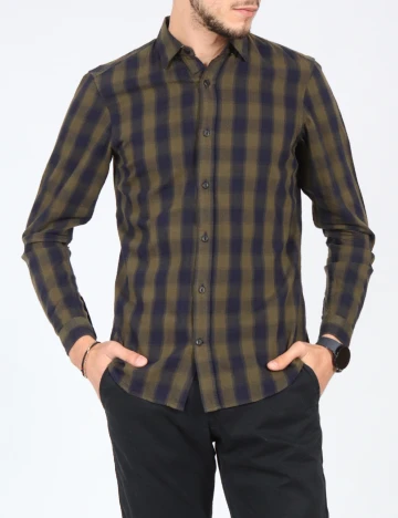 Camasa Pull&Bear, verde