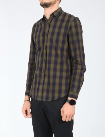 Camasa Pull&Bear, verde