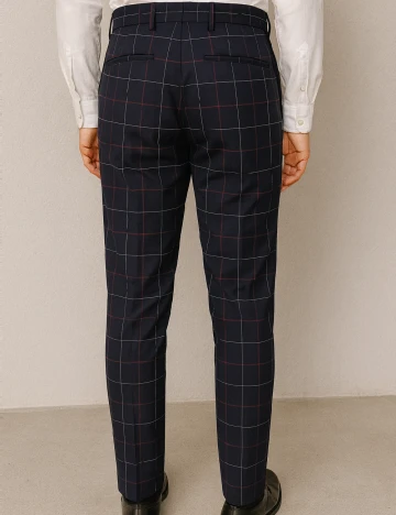 Pantaloni Bershka, bleumarin Albastru