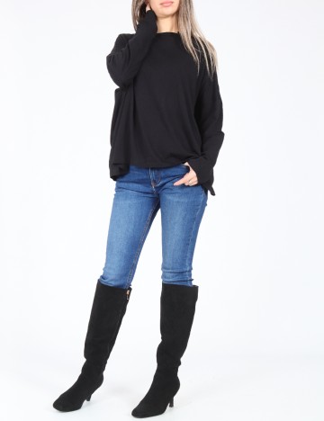 Bluza Oversize Pull&Bear, negru