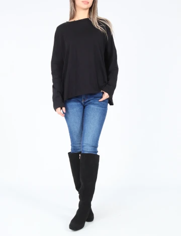 Bluza Oversize Pull&Bear, negru