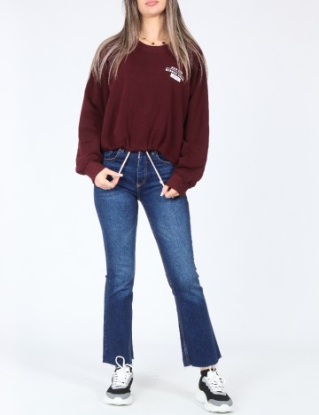 Bluza Pull&Bear, visiniu