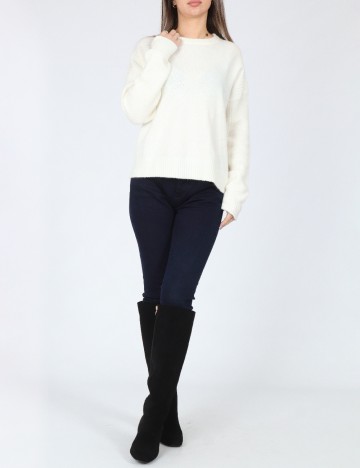 Bluza Oversize Bershka, alb