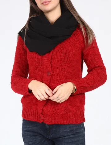 Esarfa circulara Bershka, negru