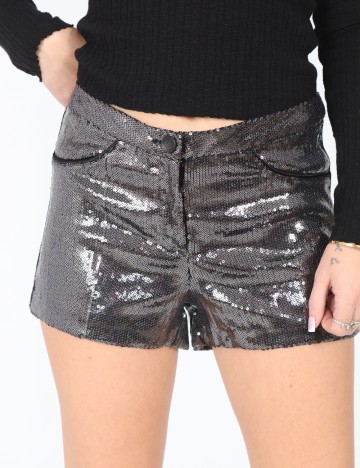 Pantaloni scurti Bershka, gri