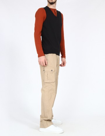 Pantaloni Zara, maro deschis