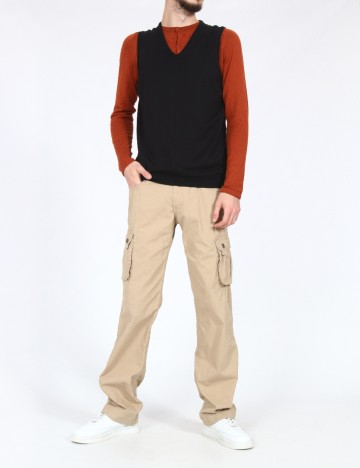 Pantaloni Zara, maro deschis