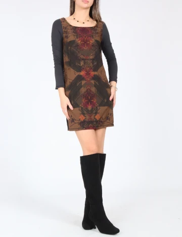 Rochie scurta Bershka, mix culori