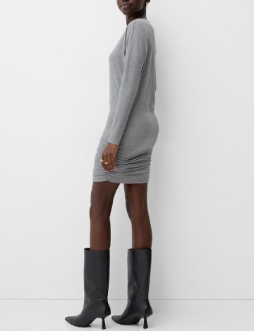 Rochie scurta Bershka, gri