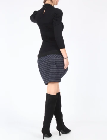 Rochie scurta Zara, negru/gri Negru