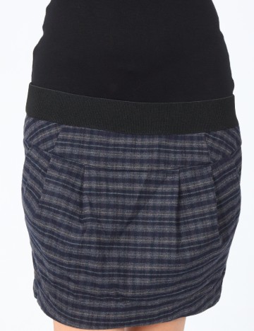 Rochie scurta Zara, negru/gri