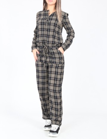 Salopeta Zara, maro/negru